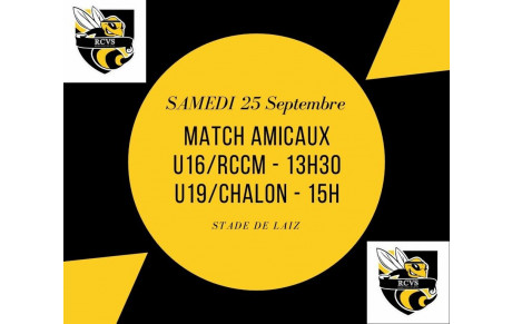 Match Amicaux U16 et U19