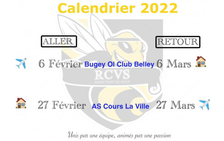 Calendrier 2022