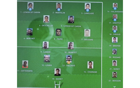 Compo match sénior 27 Février 2022