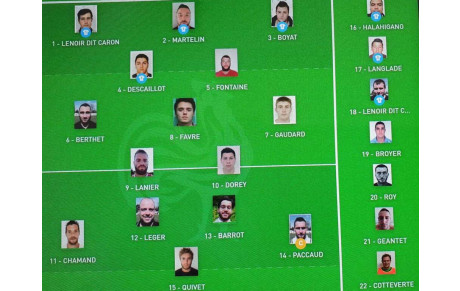 Compo match séniors 6 mars 2022