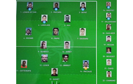 Compo match sénior 27 Mars 2022